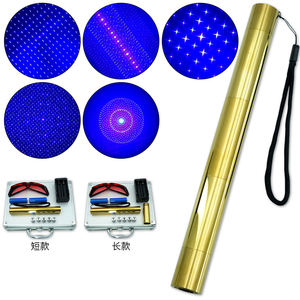 Top-Ranked Rechargeable LED Laser Pointer Flashlight Multi-Functional Aluminum Body with Blue Infrared Laser for Promotions