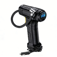Nouvelle pompe de gonflage de pneus portable sans fil en ABS avec manomètre numérique et lumière d'urgence, double tension