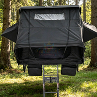 Tente de toit rigide en aluminium, Dachzelt de luxe, tente de toit toutes saisons avec échelle pour voitures
