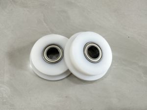 <span class=keywords><strong>200mm</strong></span> <span class=keywords><strong>Nylon</strong></span> Polia Rodas com Rolamentos <span class=keywords><strong>Nylon</strong></span> PP Pallet Truck Rodas Empilhadeira Elétrica 3 Rodas - Product Image 3