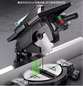 Sierra ingletadora compuesta portátil de 8 pulgadas, máquina de corte de aluminio, sierra circular para carpintería, herramientas eléctricas, máquina de corte. - Product Image 2