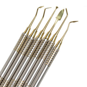 Kit d'instruments de restauration dentaire en résine 6 pièces, outils manuels en métal pour composite, esthétique non invasif, classe I - Product Image 1
