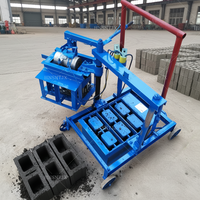Machine à Briques Mobile Compacte et Facile à Utiliser pour la Fabrication de Briques de Pavé Domestiques – Vente Chaude au Ghana (2-45 Briques)