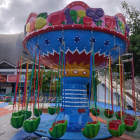 Manèges Chaise Volante Pastèque pour Enfants, Manège Balançoire pour Parc d'Attractions et Fête Foraine, à Vendre