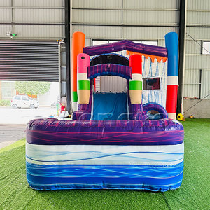 Castillo Inflable Comercial con Tobogán de Agua y Piscina para Niños, Diseño de Helado - Product Image 4
