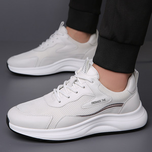 Chaussures de randonnée en cuir pour hommes à bout rond, respirantes, avec doublure en fausse fourrure, semelle extérieure en caoutchouc et semelle intermédiaire en EVA pour l'automne - Product Image 2