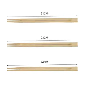 Wholesale Bamboo Chopstick 23CM High Quality Hashis Twins Disposable Bamboo Chopsticks