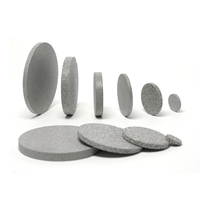 Disque en métal fritté en acier inoxydable 316L de qualité laboratoire |   Prototypage d'unités individuelles disponible |   Membrane microporeuse métallique réutilisable