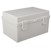 Boîte de distribution électrique étanche IP66 en ABS avec charnières, certifiée CE, 400x300x170, pour extérieur, plage de température