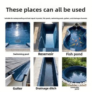 Revestimiento Impermeable Especial para Piscinas, Estanques de Peces, Techos, Paredes, Sótanos - Material para Reparación y Prevención de Fugas - Product Image 3