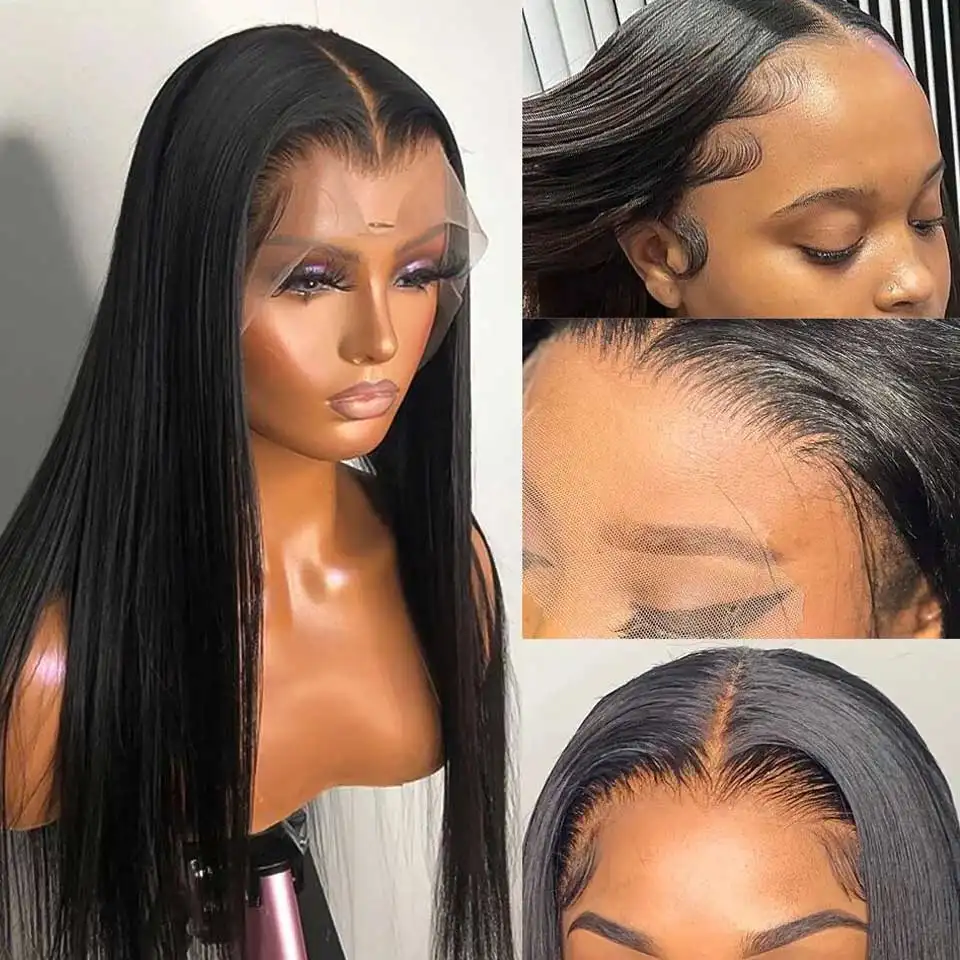 Wholesale Cheap Brazilian Hair HD Lace Wigs, 360 Full Lace Wig With Baby Hair, Virgin Brazilian Human Hair Wigs for Black Women