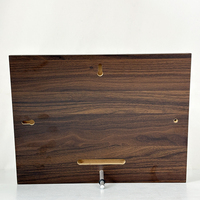 Plaque de certification en bois noir personnalisée avec cristal, plaque en bois massif, MH-FJ0011