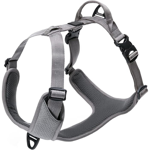 Nouveau design, harnais pour chien réglable, anti-traction, avec clip frontal réfléchissant, rembourré, pour chien de grande taille - Product Image 1