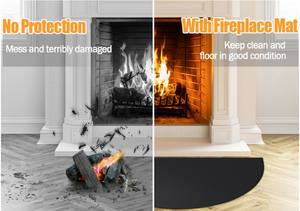 Tapis résistant aux hautes températures, facile à nettoyer et réutilisable, tapis ignifuge souterrain pour cheminées - Product Image 2