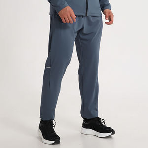 <span class=keywords><strong>Pantalones</strong></span> Deportivos al por Mayor para <span class=keywords><strong>Hombre</strong></span>, 90% Poliéster, 10% Elastano, Cuatro Colores Sólidos, Diseño <span class=keywords><strong>de</strong></span> Pierna Recta <span class=keywords><strong>con</strong></span> Franja Reflectante - Product Image 4