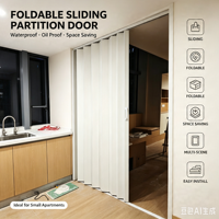 Porte coulissante pliante professionnelle en PVC imperméable pour salle de bain, salon, bureau, usage extérieur - Porte accordéon