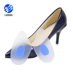 Coussinets de talon de haute qualité pour soulager la douleur, demi-semelles anti-douleur, anti-épine calcanéenne, antidérapantes, durables, en gel, pour femmes - Product Image 1