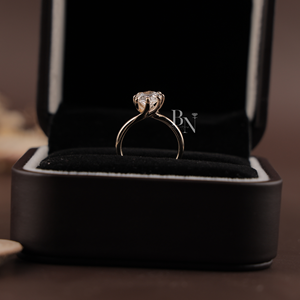 Bague de fiançailles pour femme en diamant de laboratoire de 2,5 carats en argent, or 10 carats, or 14 carats, or 18 carats, bijoux fins pour mariage - Product Image 1