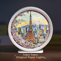 Lampe de sculpture sur papier 3D, LED, alimentée par USB, design personnalisable, boîte à lumière de nuit, lampe de bureau, décoration, cadeau de Noël, cadeau d'anniversaire