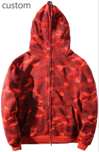 Listo para enviar Heavyweight Zip up Sudadera con capucha Algodón Hip Hop Sudadera Streetwear Mujeres Unisex Hombres Sudaderas con capucha - Product Image 5