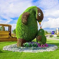 Grande plante artificielle d'extérieur en forme d'éléphant réaliste de haute qualité pour décoration extérieure