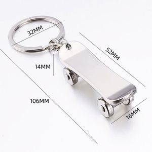 Cool Gifts Personality Scooter <b>Keychain</b> Metal Skateboard Keychains - Product Image 2