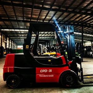 Forklift Listrik 5 Ton Tinggi Angkat 3-6m Transportasi Kargo Gudang Besar Forklift Bertenaga Kuat - Product Image 1