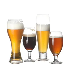 Sanzo customized wholesale hand blown beer glasses for bar 602001