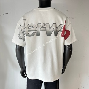 Mt1198 bán buôn nhà máy tùy chỉnh Waffle nhiệt Ngắn Tay Áo sơ mi rắn Trắng Ngắn Tay Áo t Áo sơ mi cho nam giới quá khổ Áo sơ mi - Product Image 4