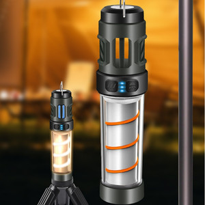 <b>Camping</b> <b>Lantern</b> <b>Led</b> Rechargeable Type C Charging Magnetic Portable Outdoor Tent Light Warm White Aluminum Alloy - Product Image 1