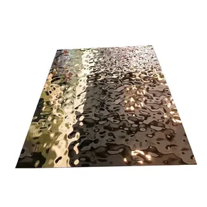 Kleine, mittlere, große Wabenform geprägte Wellen-Edelstahlplatte für Schwimmbad-Panel-Dekoration