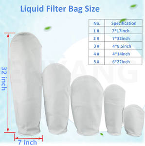 Sacs filtrants liquides en gros, différentes tailles, fourniture en Chine, à <span class=keywords><strong>vendre</strong></span> - Product Image 5