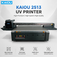 Impresora de Inyección de Tinta Kaiou de 8 Colores CMYKLLMVW Gen6 Ricoh G6 2513, Impresora Plana UV de 2500x1300mm, Multifuncional para Acrílico/Madera/Metal/PVC