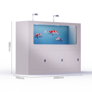 Réservoir de koi d'aquarium de bureau intégré avec système d'oxygénation et de stérilisation de filtration pour un environnement aquatique écologique - Product Image 1