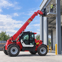 Hydrostatischer Teleskoplader SW3507A 4x4 mit Schaufel und Gabeln für Futterhof