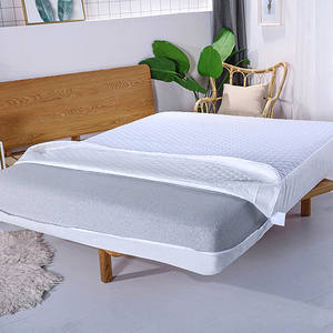 Housse <span class=keywords><strong>de</strong></span> matelas imperméable matelassée à ultrasons hypoallergénique <span class=keywords><strong>anti</strong></span>-<span class=keywords><strong>punaises</strong></span> <span class=keywords><strong>de</strong></span> <span class=keywords><strong>lit</strong></span> avec fermeture éclair - Product Image 1