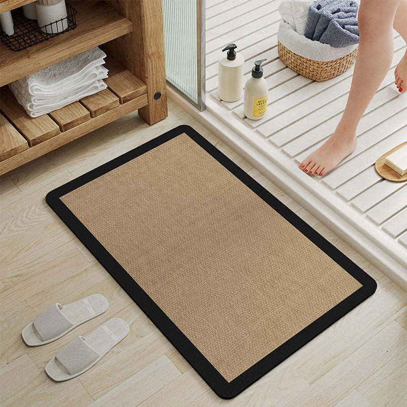 แผ่นรองพื้นห้องน้ำไดอะตอมไมท์รุ่นอัปเกรด - ลายภาพวาดฤดูหนาว