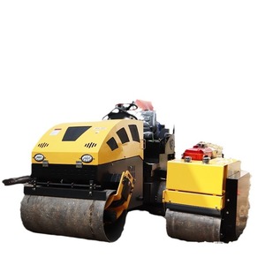 Rodillo compactador vibratorio de 1.5 T, manual, de 3 T, con doble rueda de acero, de empuje manual, de una sola rueda, mini compactador de césped - Product Image 5