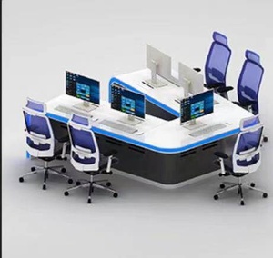 High <strong>Tech</strong> U-shaped Modern MDF <strong>Conference</strong> Table High-end Painted Office Furniture with Fireproof Feature for 8 People - Product Image 6