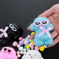 Usine Vente Directe Soulagement Doux TPR Stress Jouet Mignon Animal Chien Squeeze Jouet pour Enfants Adultes En Gros Squishy Jouet