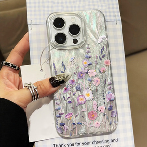 Housse de protection antichoc pour femmes filles pour <span class=keywords><strong>iPhone</strong></span> 17 16 Cute Phone Cases Esthétique Fleur Design Slim Soft Durable PC - Product Image 6