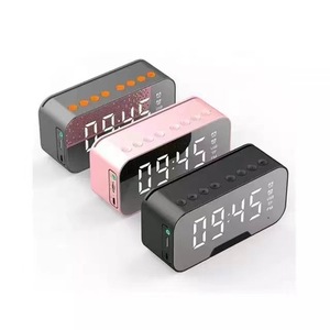 นาฬิกาตั้งโต๊ะอัจฉริยะ ลำโพงบลูทูธ จอแสดงผล LED ชาร์จ USB วิทยุ นาฬิกาปลุก ใช้ในห้องนอน - Product Image 3