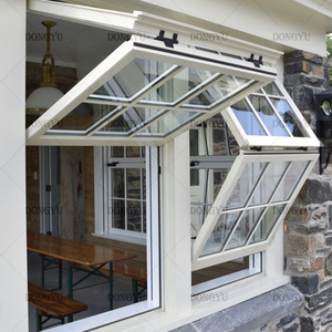 Ventanas plegables verticales de aluminio ajustables con rotura térmica de ventana colgada superior negra de doble acristalamiento estándar de alta calidad - Product Image 4