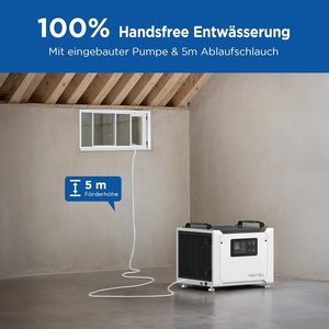 モイスウェル新型電気式除湿機35L、5m排水ホースと自動霜取り機能付き |   クロールスペースと地下室の商業利用 - Product Image 3