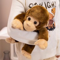 Jouets en peluche singe gorille de simulation, animaux en peluche pour enfants, vente en gros, poupée décorative, cadeau pour garçons et filles