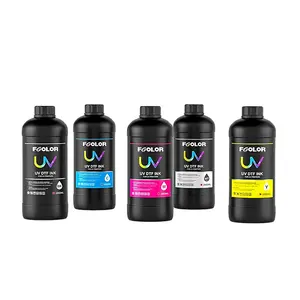 Tinta LED curable UV de 1000ml ecológica para cabezales de impresión Epson DX5/XP600/TX800, precio directo de fábrica al por mayor, impresión Digital