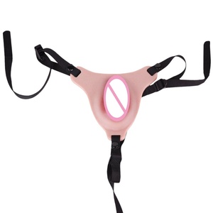 <b>Liquid</b> <b>Silicone</b> Wearing Sissy Strap on Chastity Leather Pants Adult Sex Toys - Product Image 2