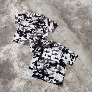 Custom logo Camo Mesh Tee Shirt <b>Polyester</b> Jersey t Shirt for Men Summer Quick Dry Camouflage <b>Tshirt</b> - Product Image 4