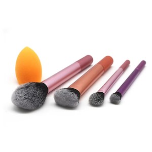 New Chất lượng cao bán buôn sang trọng Vegan Logo màu hồng nhãn hiệu riêng thực sự chuyên nghiệp kỹ thuật Make up trang điểm bàn chải Bộ - Product Image 2