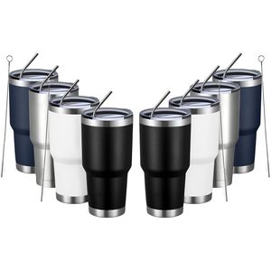 30oz Stainless Steel Tumbler Double Wall Vacuum Insulated Travel Mug Durable Powder Coated Insulated Lid - Product Image 2